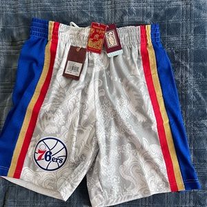 Men's Philadelphia 76ers Mitchell & Ness Classics Lunar New Year Swingman Shorts
